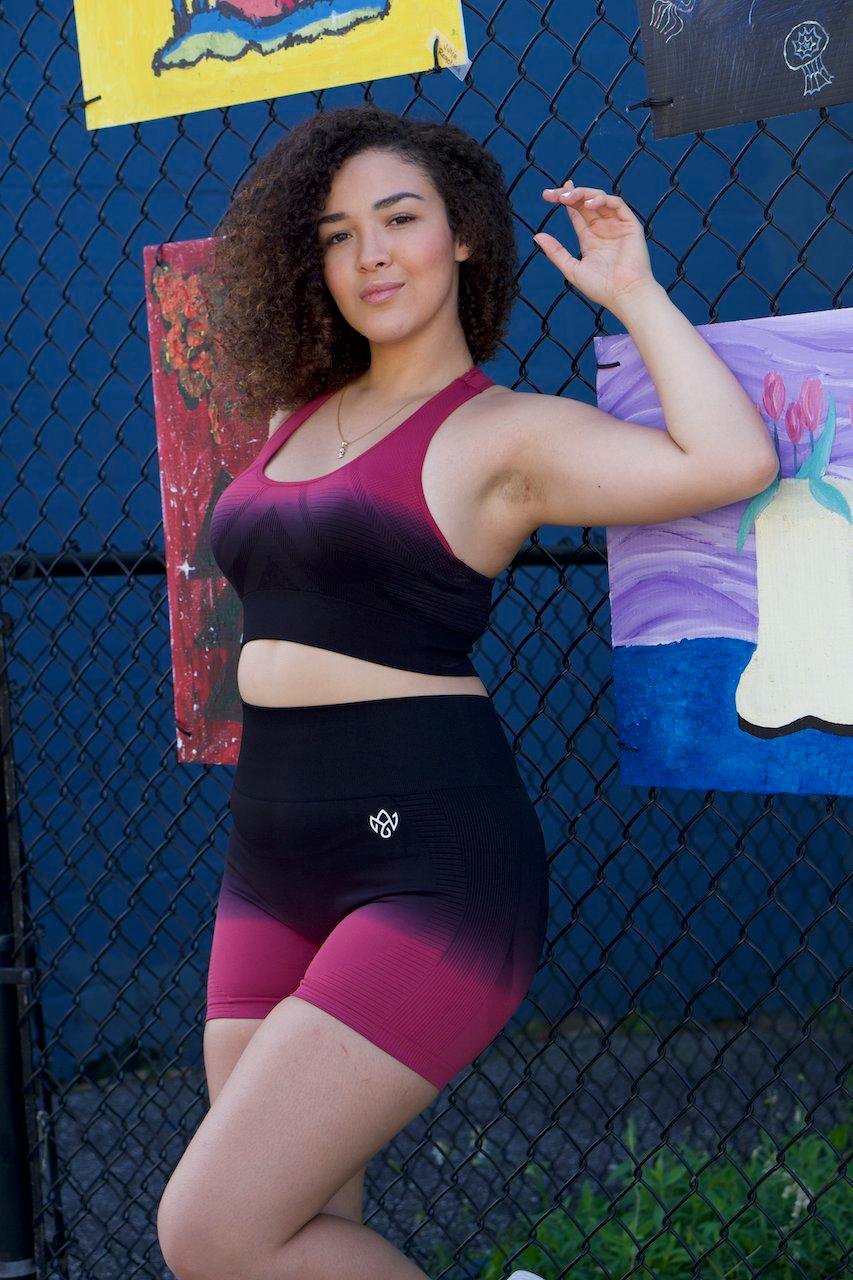 Dyna Shorts Rouge - The Omega Fitness Workout Apparel