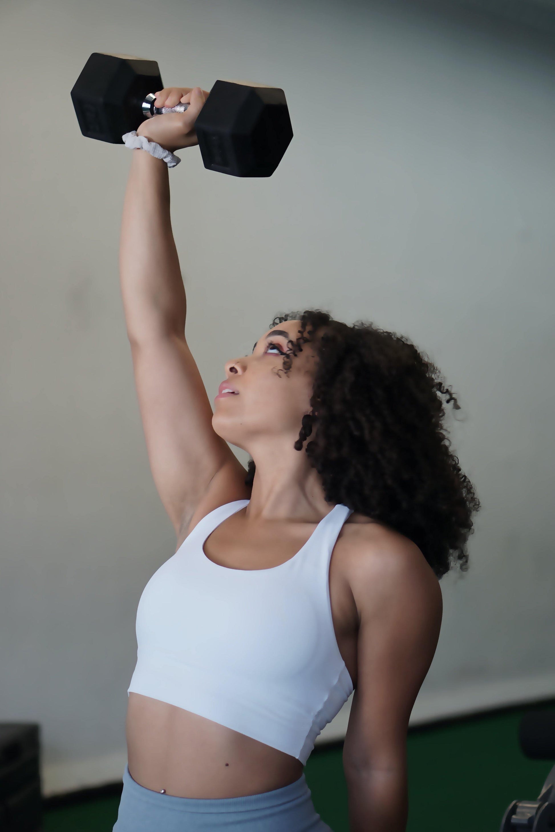 Amplify Sports Bra - Pearl White - The Omega Fitness Workout Apparel