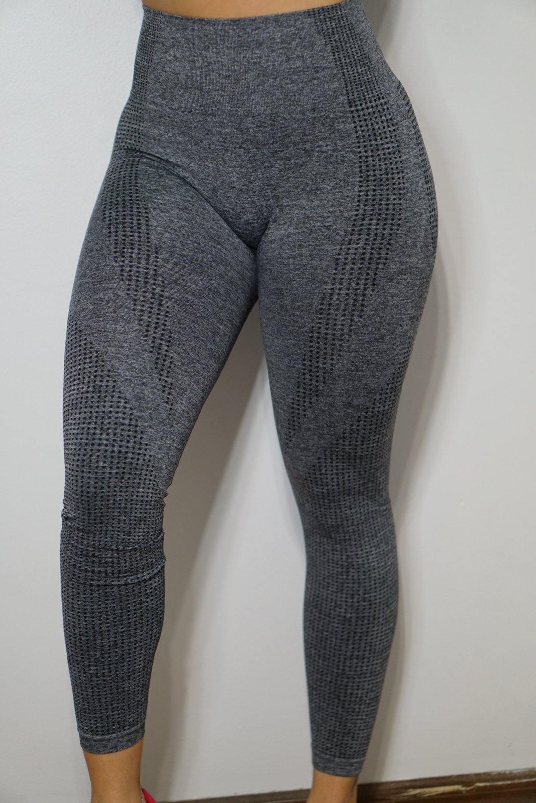 Graphic Compression Knit Leggings - Ready-to-Wear 1AC1O3