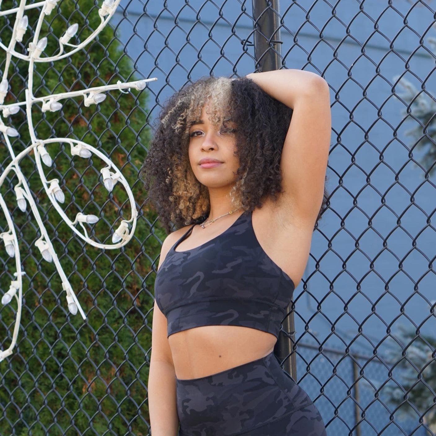 Supremacy Camo Sports Bra - The Omega Fitness Workout Apparel