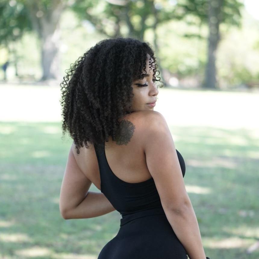 Thrive Cobalt Black Sports Bra - The Omega Fitness Workout Apparel