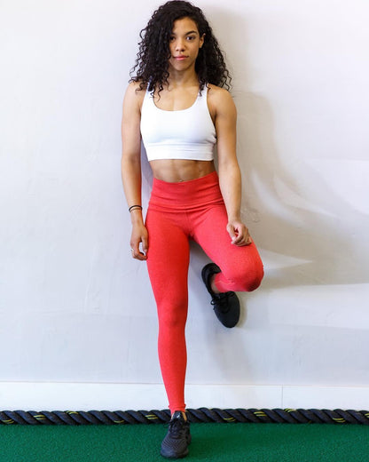 Queen's Reign Coral Leggings - The Omega Fitness Workout Apparel
